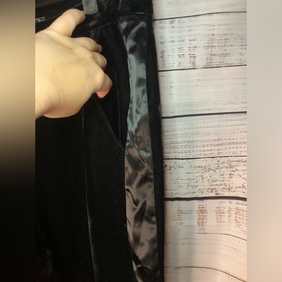 VENUS Black Velvet Satin Wide-Leg Pants size 18 NWOT - Picture 5 of 14